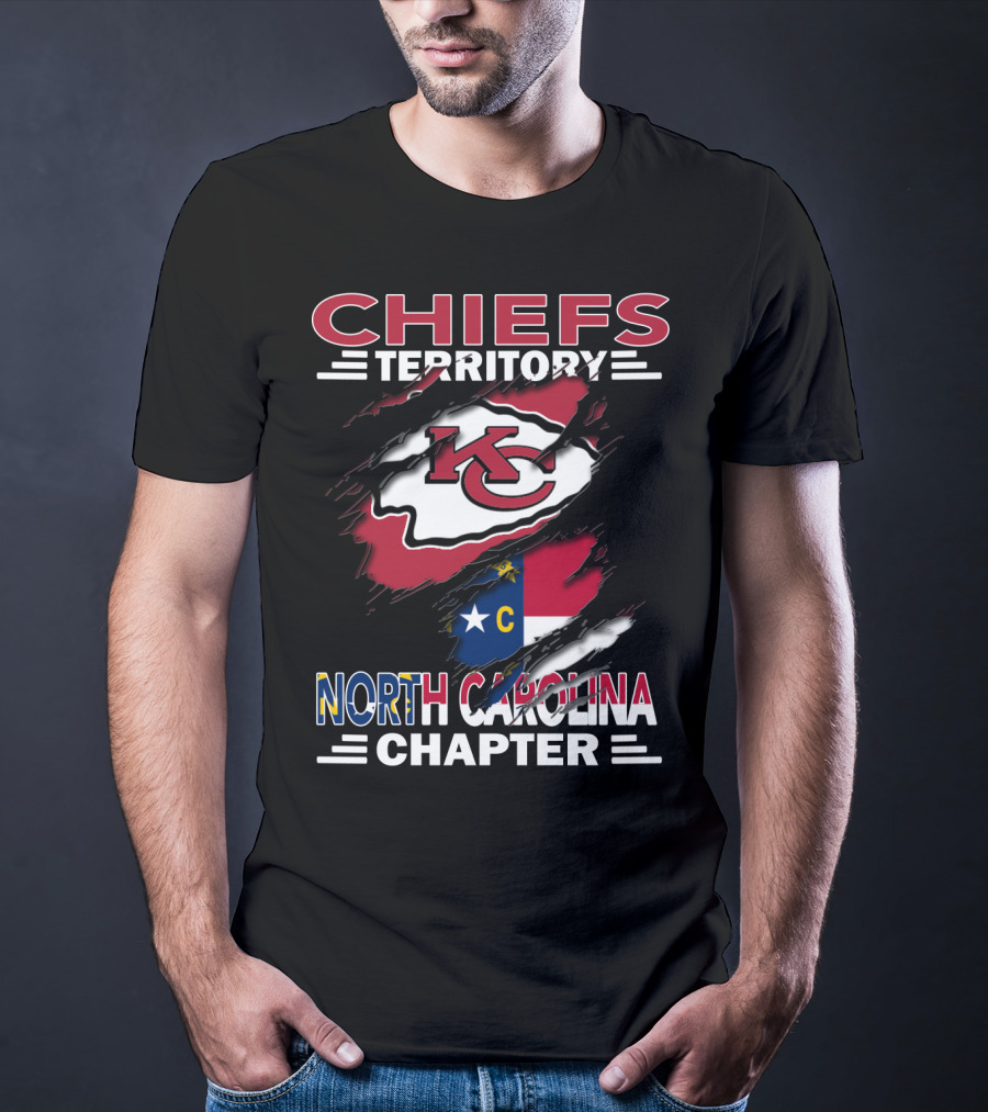 Chiefs Territory KC Logo North Carolina Chapter T-Shirt