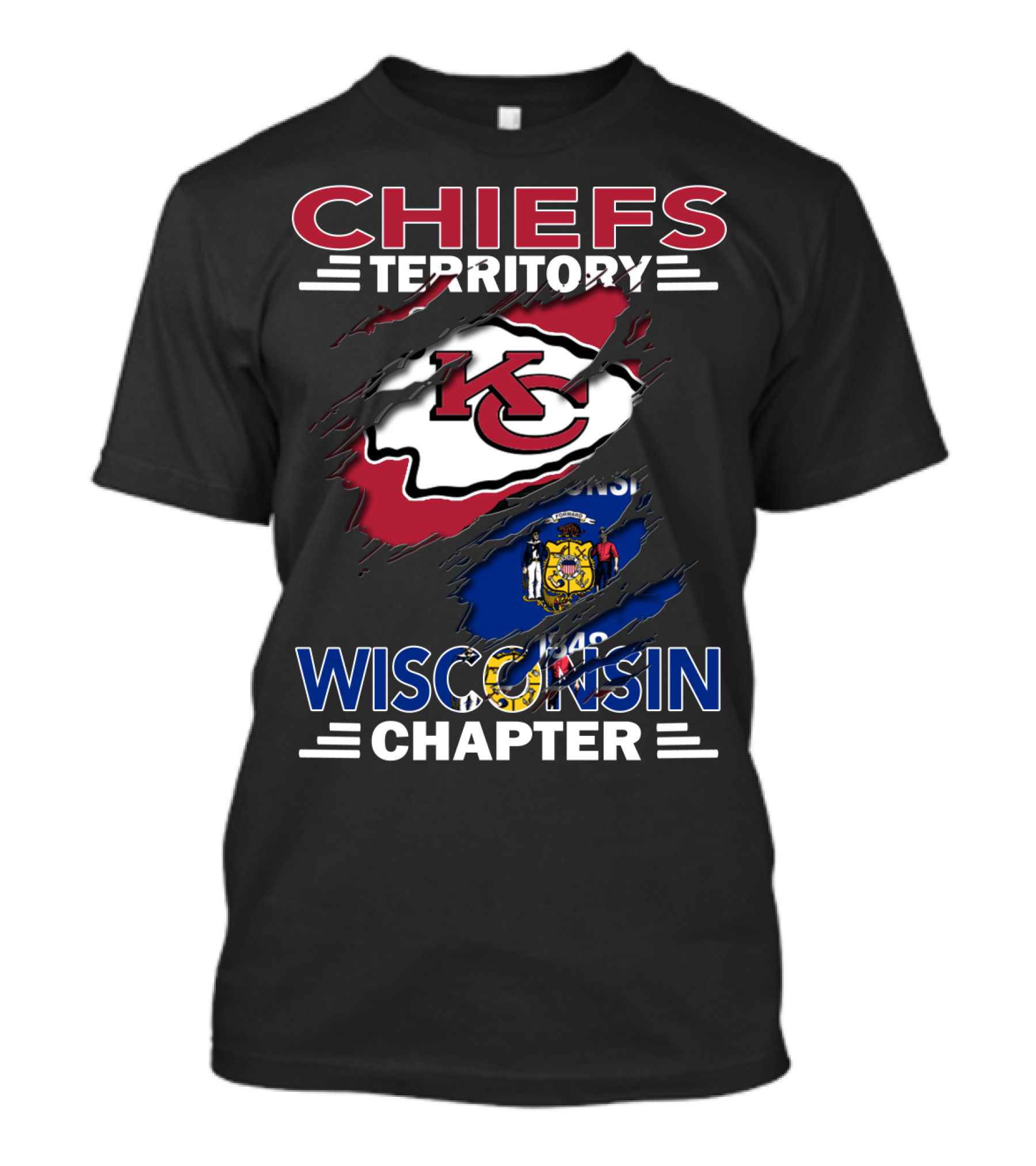 Chiefs Territory KC Wisconsin Chapter T-Shirt