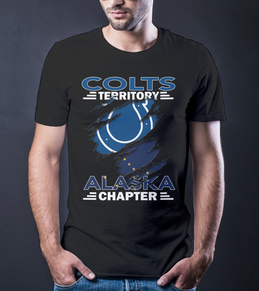 Colts Territory Alaska Chapter Hidden Layers With Flag T-Shirt