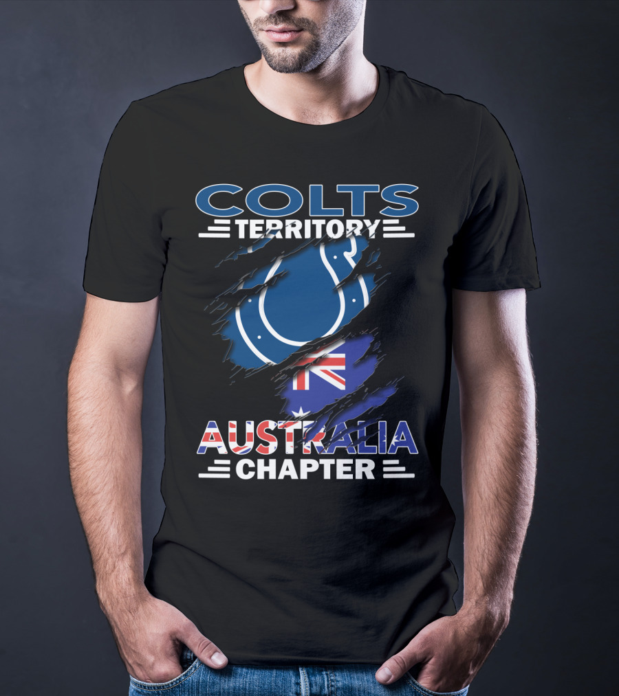 Colts Territory Australia Chapter Flag Emblem T-Shirt