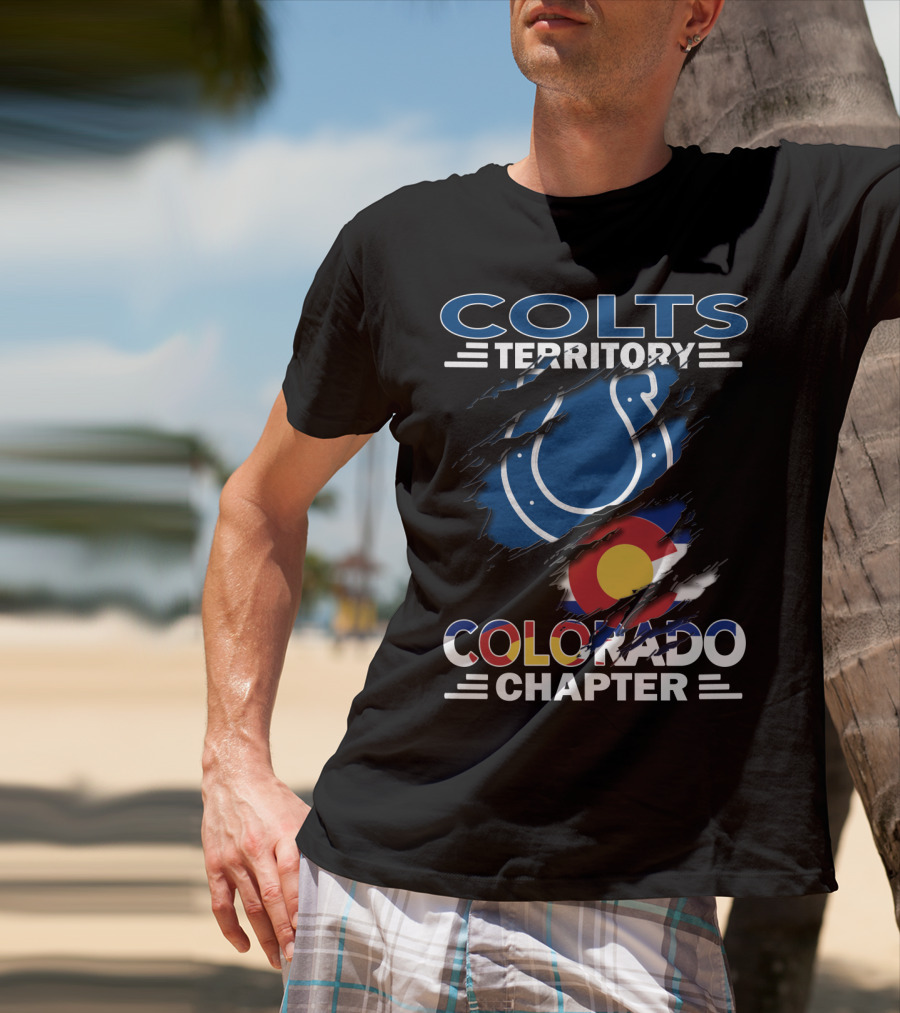 Colts Territory Colorado Chapter Denver Broncos Colts Fan Group T-Shirt