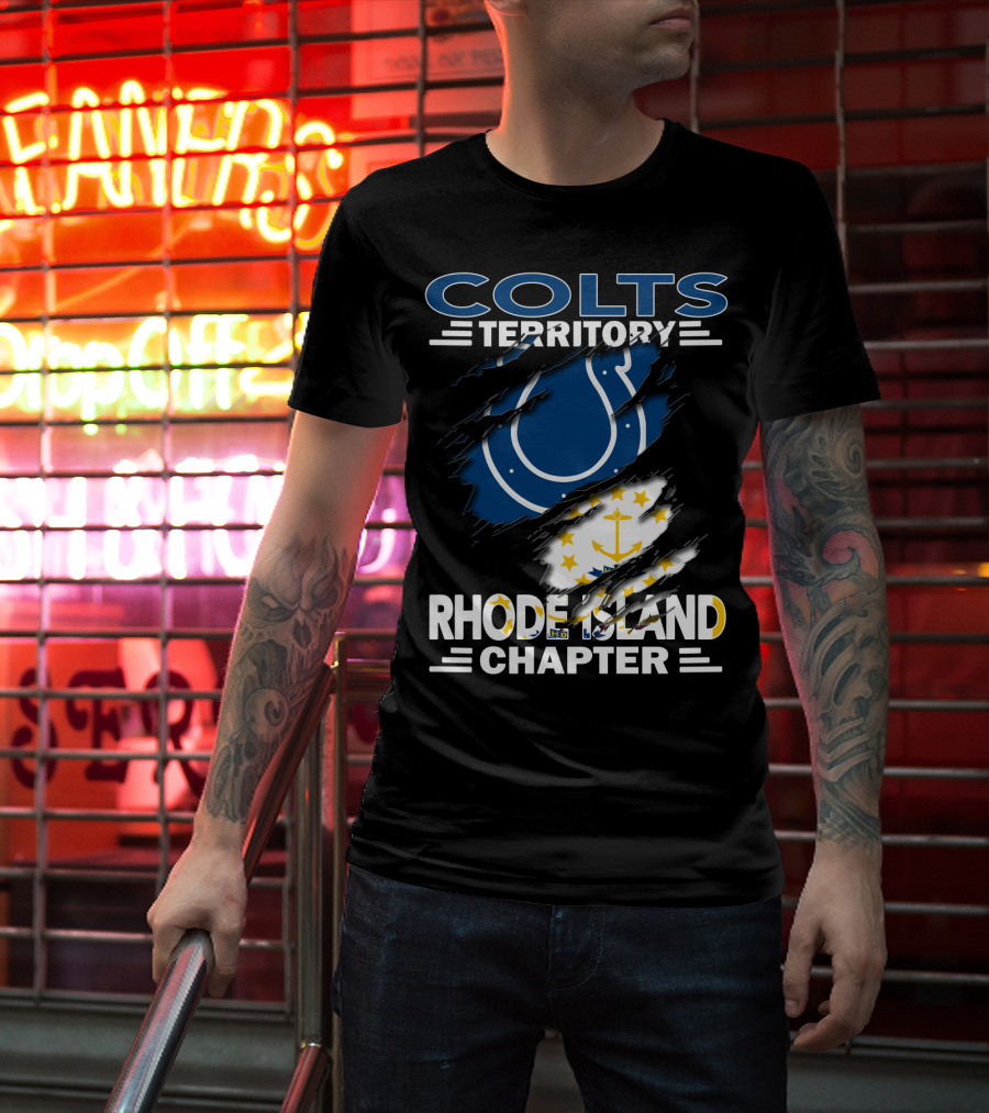 Colts Territory Rhode Island Chapter Flag Iconic T-Shirt