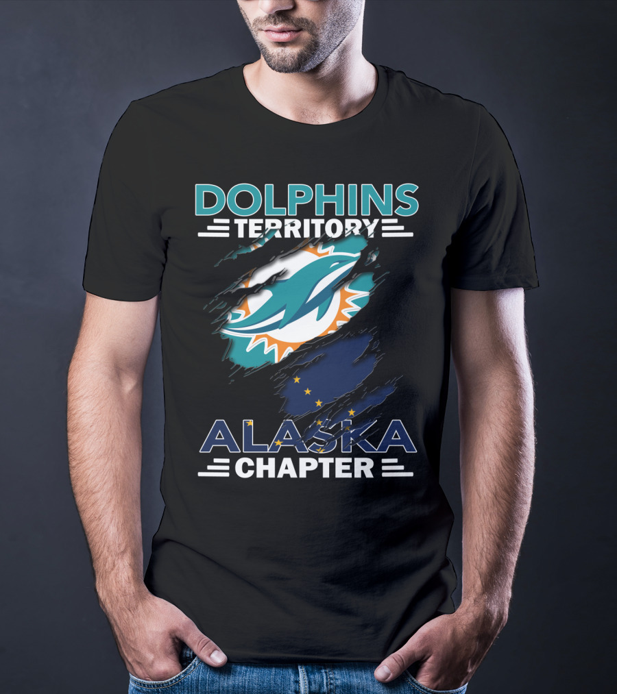 Dolphins Territory Alaska Chapter Miami Dolphins Fan Club T-Shirt
