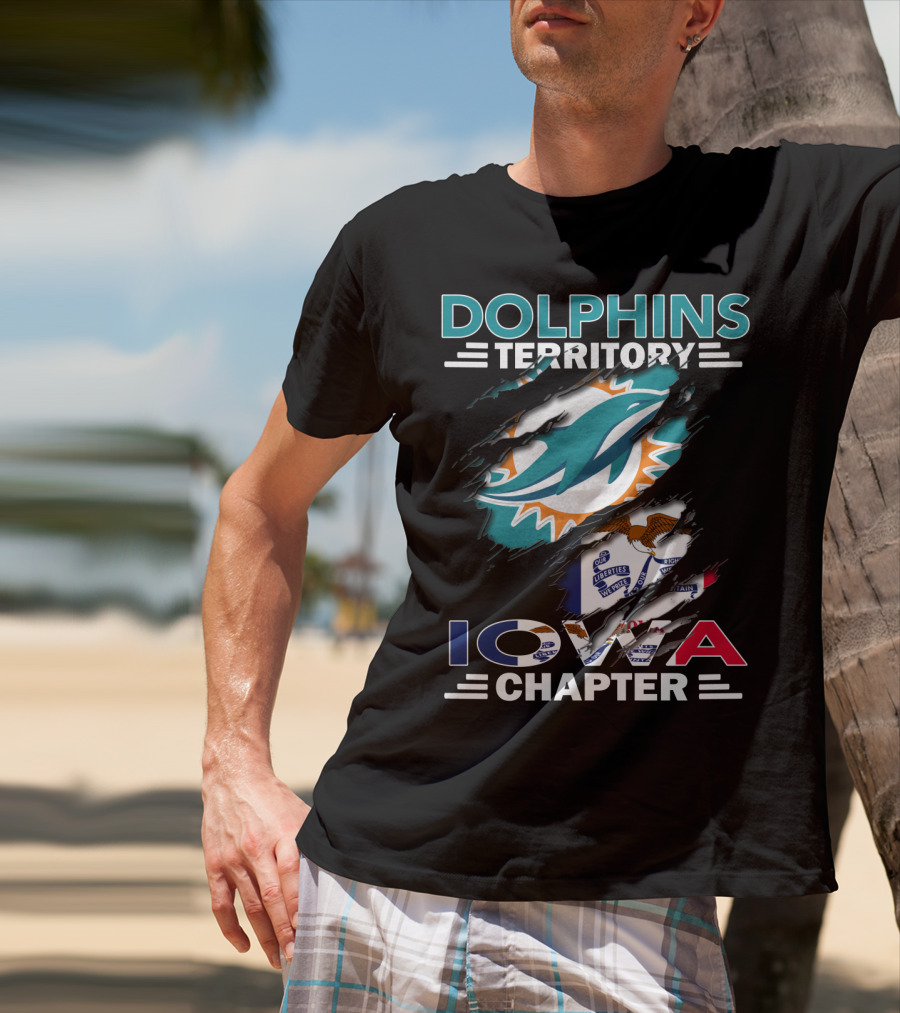 Dolphins Territory Miami Iowa Chapter Fan Club T-Shirt