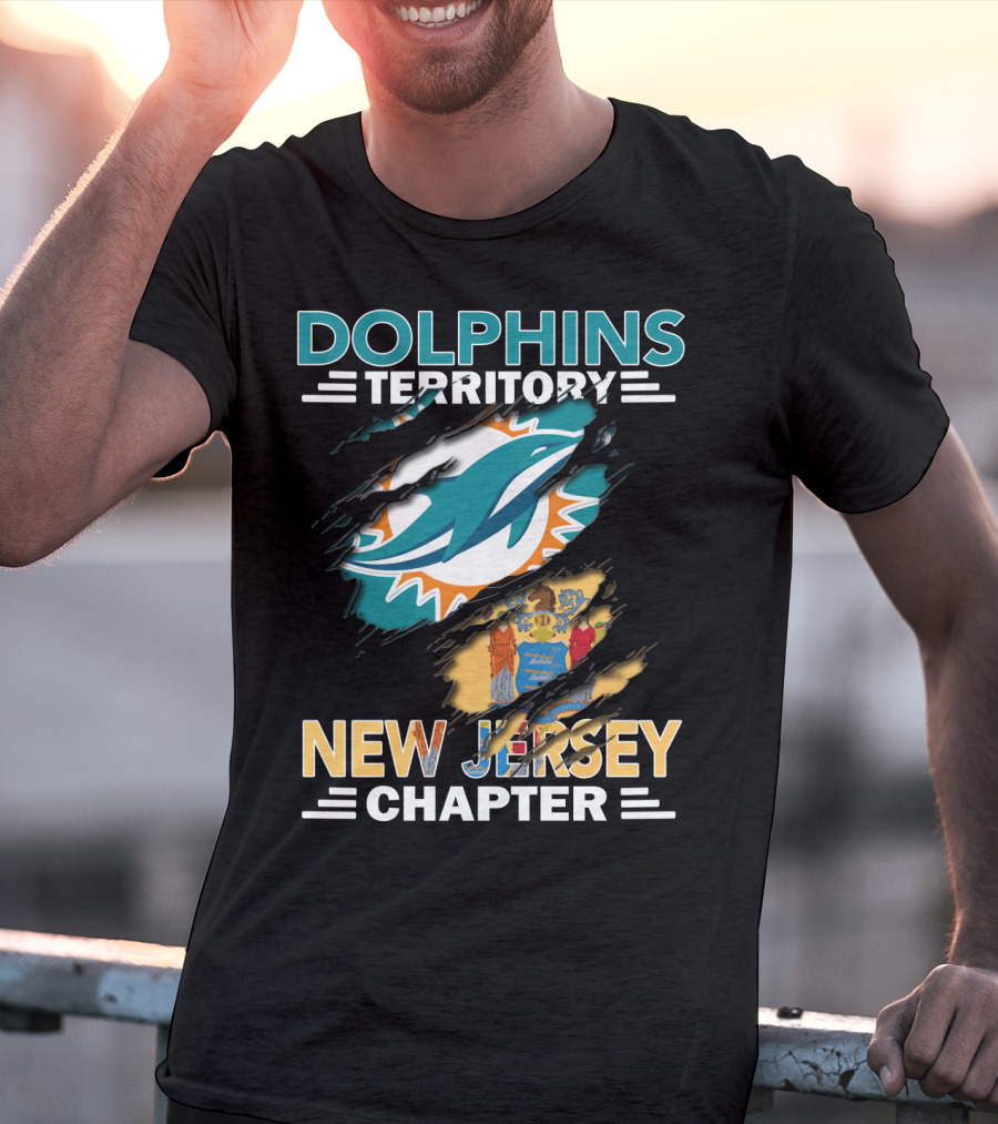 Dolphins Territory New Jersey Chapter NFL Football Fan Club T-Shirt