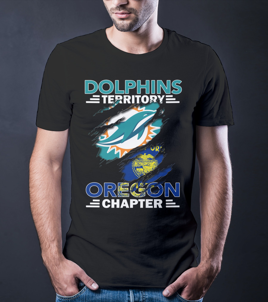 Dolphins Territory Oregon Chapter Miami Dolphins Fan Club T-Shirt