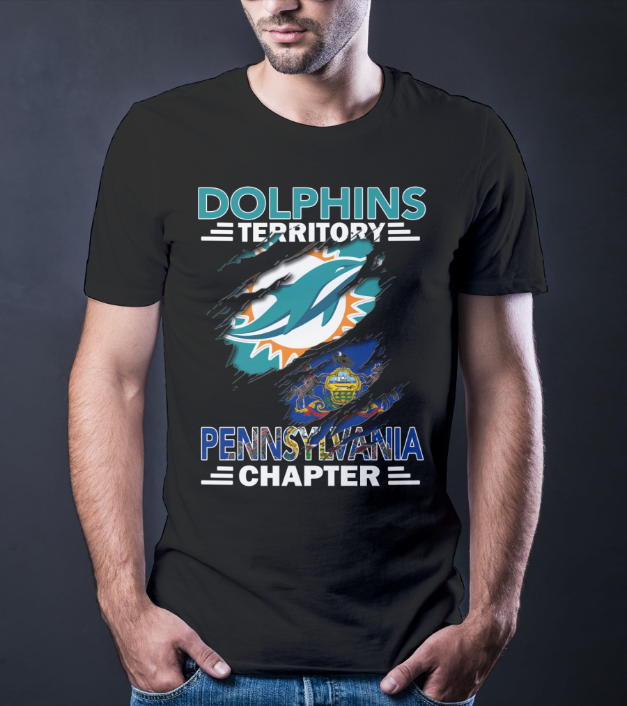 Dolphins Territory Pennsylvania Chapter Miami Dolphins Fan Club T-Shirt