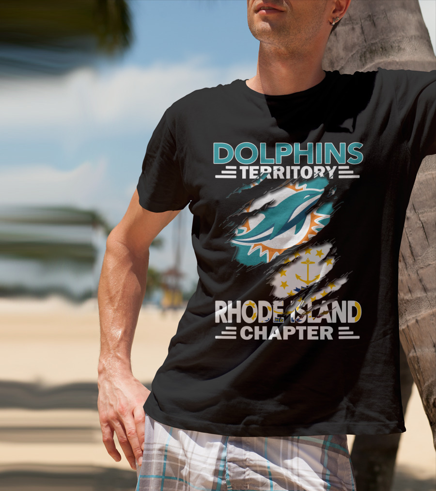 Dolphins Territory Rhode Island Chapter Miami Dolphins Fan Group T-Shirt