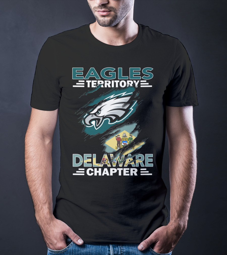 Eagles Territory Delaware Chapter Philadelphia Football Fan Club T-Shirt