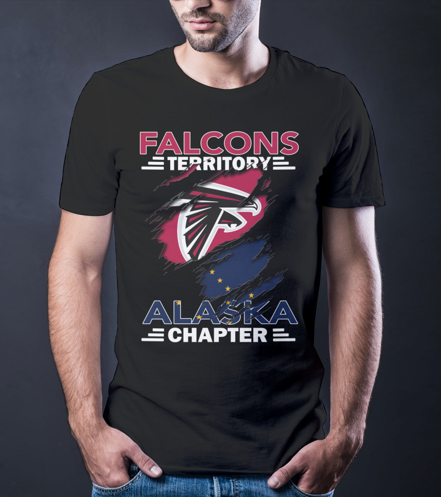 Falcons Territory Alaska Chapter Logo With State Flag Elements T-Shirt