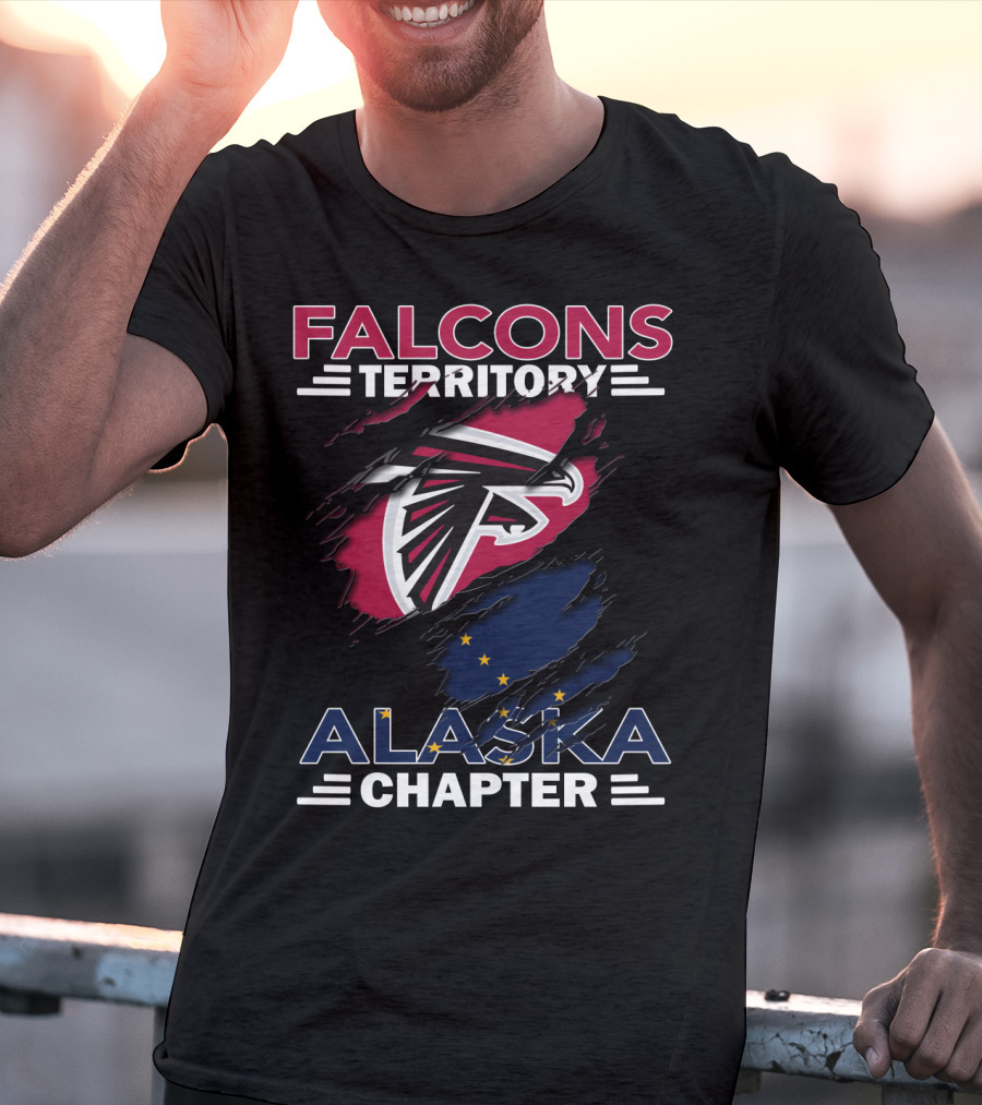 Falcons Territory Alaska Chapter Logo With State Flag Elements T-Shirt