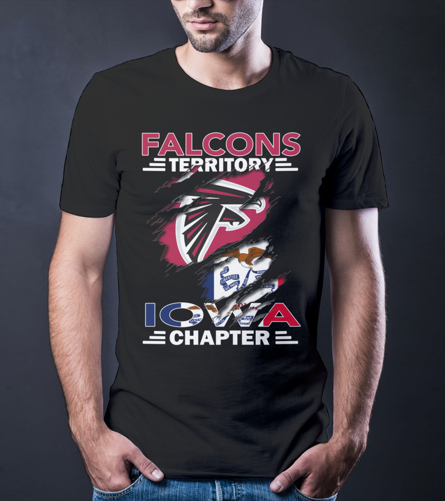 Falcons Territory Iowa Chapter Flag T-Shirt