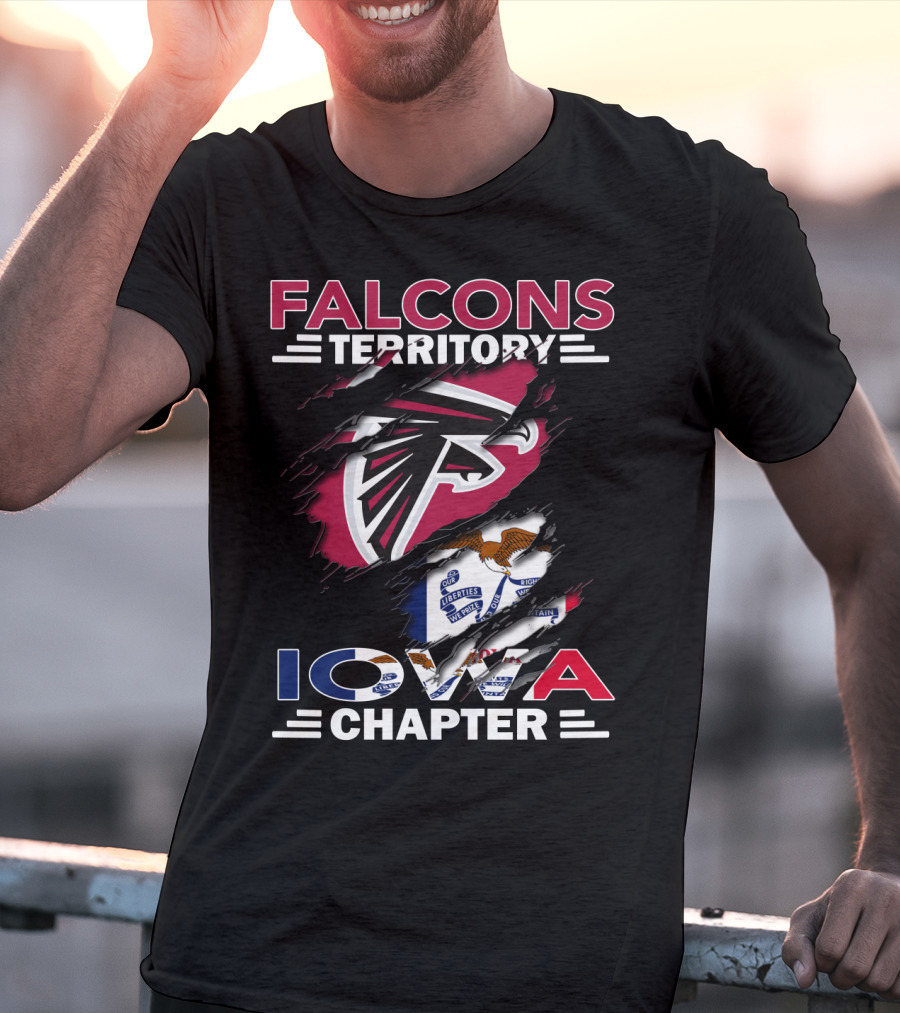 Falcons Territory Iowa Chapter Flag T-Shirt