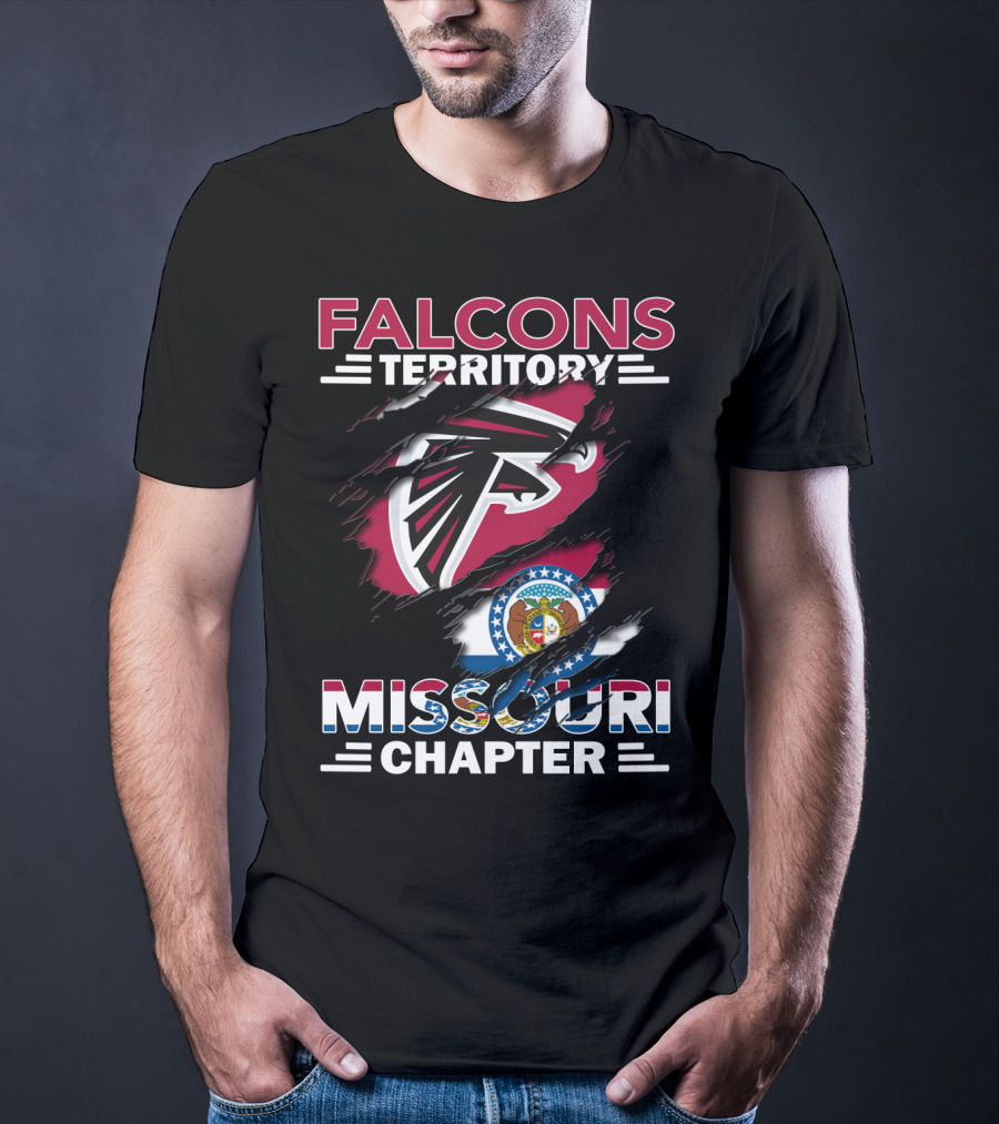 Falcons Territory Missouri Chapter Logo With State T-Shirt