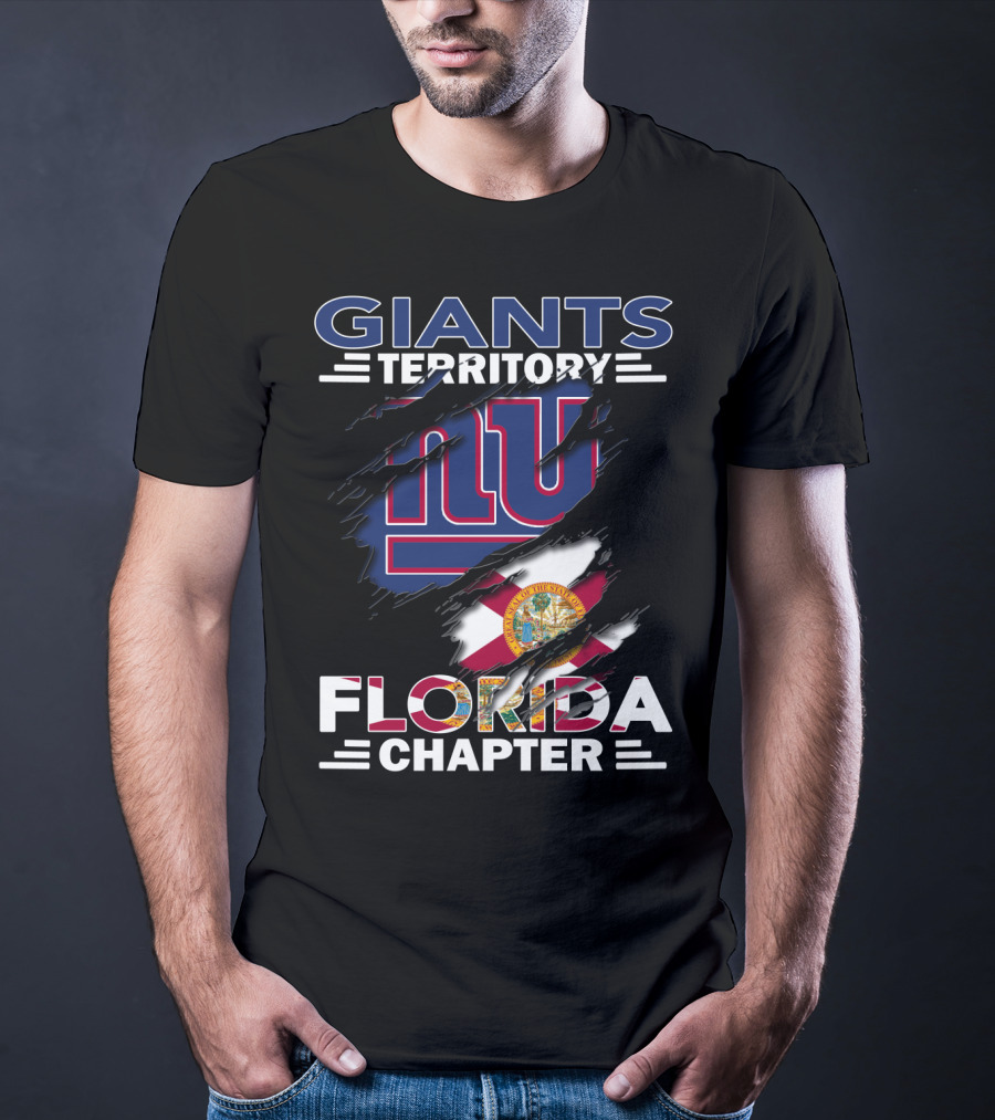 Giants Territory NY Logo Florida Chapter Flag T-Shirt