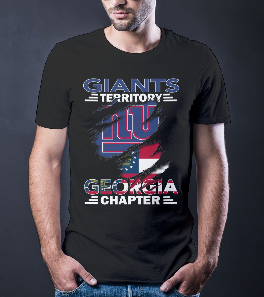 Giants Territory NY Logo Georgia Flag Chapter T-Shirt