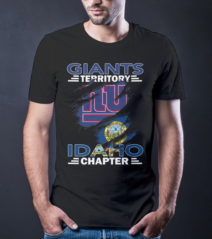 Idaho Chapter Giants Territory New York Giants State Seal T-Shirt