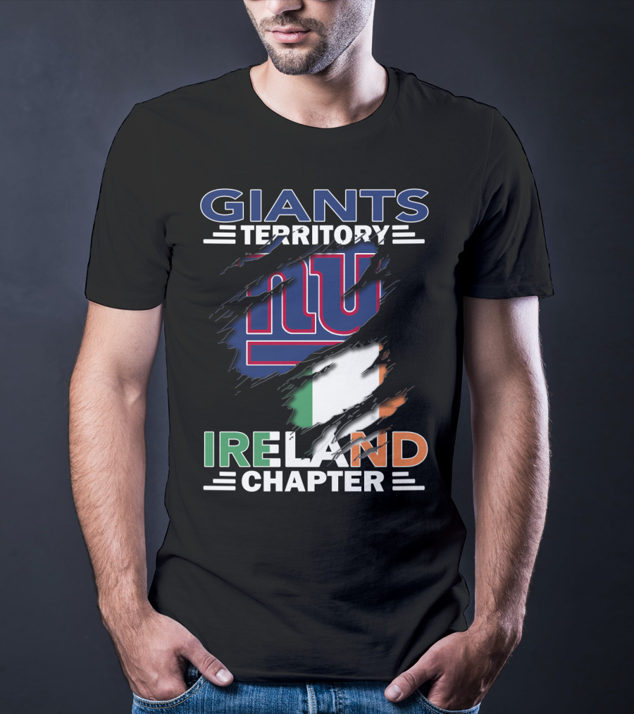 Giants Territory Ireland Chapter New York Giants Irish Flag T-Shirt