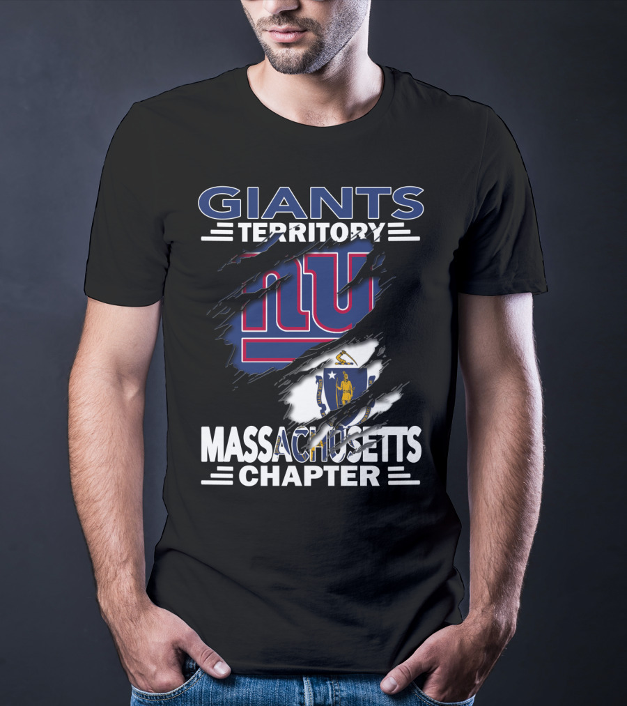 Giants Territory Massachusetts Chapter NY Sports Fan Community T-Shirt