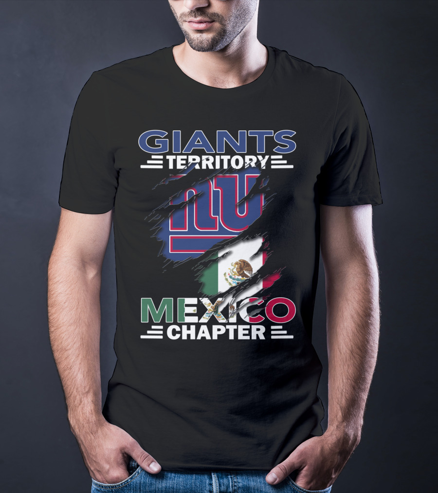 Giants Territory NY Logo Mexico Chapter Flag T-Shirt