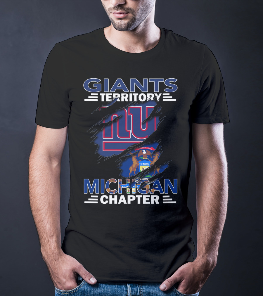 Giants Territory Michigan Chapter New York Giants Fan Group T-Shirt