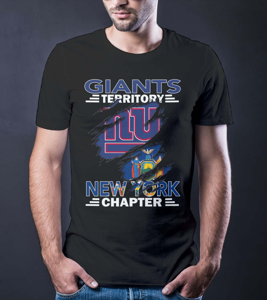 Giants Territory New York Chapter NY Logo Flag T-Shirt
