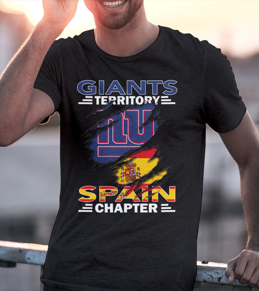 Giants Territory Spain Chapter NY Logo Flag T-Shirt