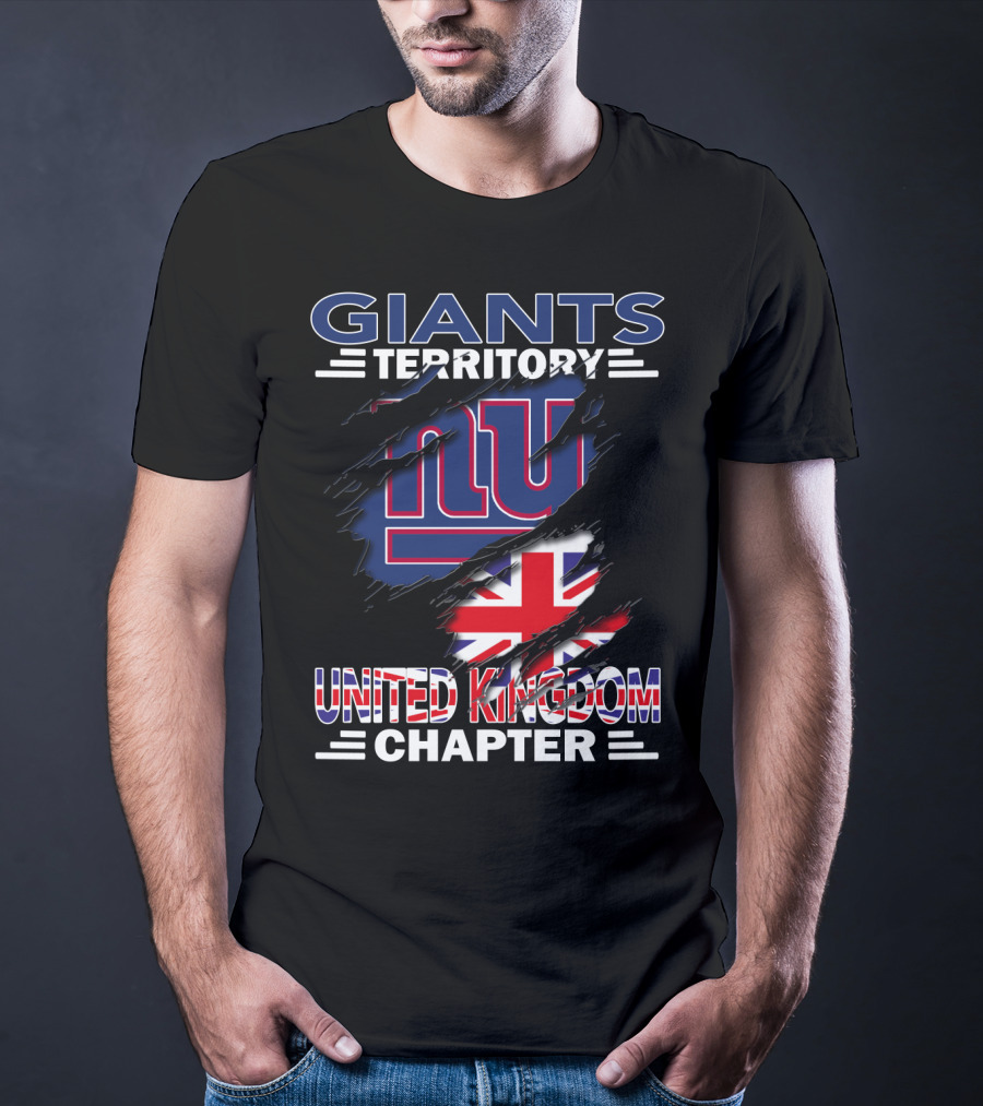 Giants Territory New York United Kingdom Chapter Union Jack T-Shirt