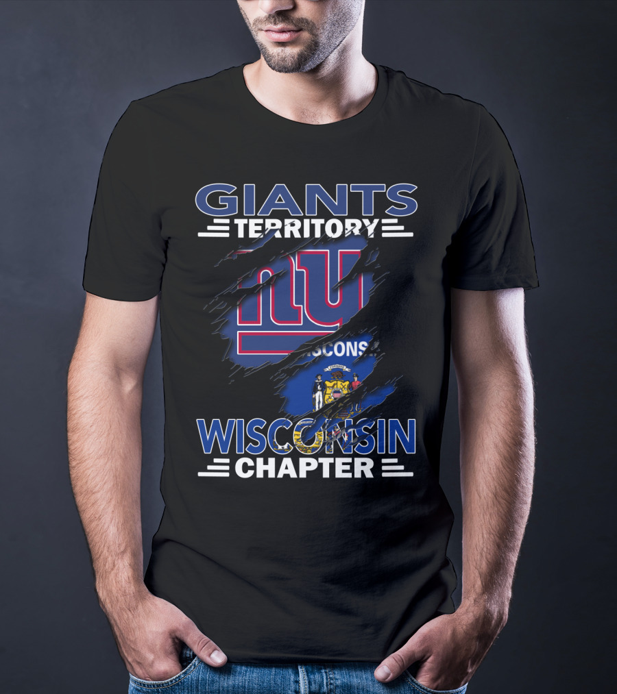 Giants Territory Wisconsin Chapter New York Football Fan T-Shirt