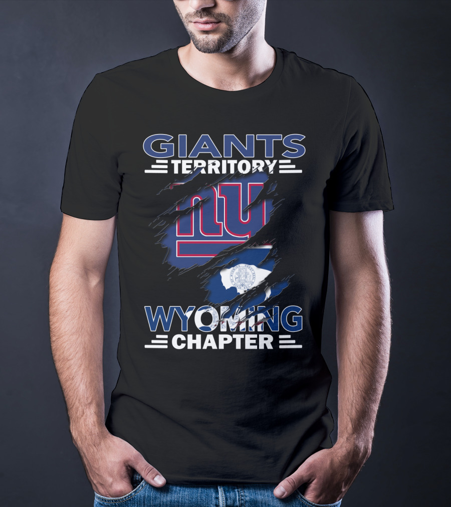 Wyoming Chapter Giants Territory NY Logo And State Seal Elements T-Shirt