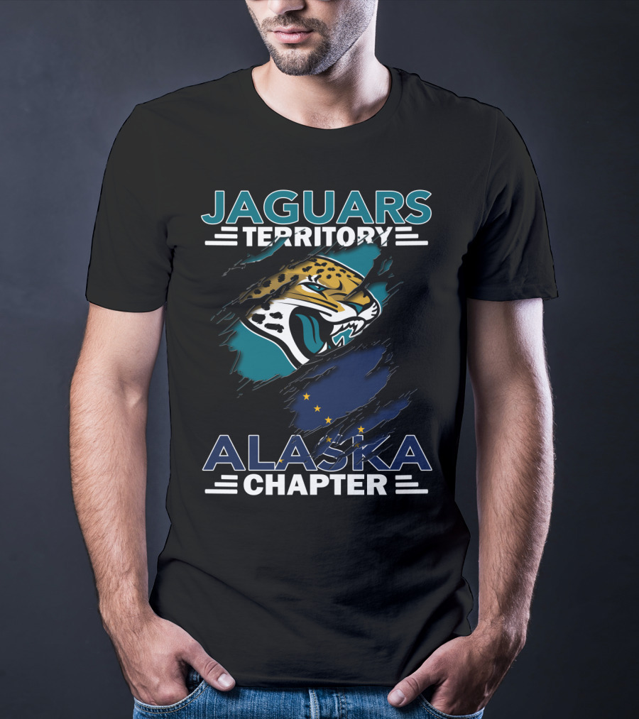 Jaguars Territory Alaska Chapter Big Cat With Claws And Stars T-Shirt