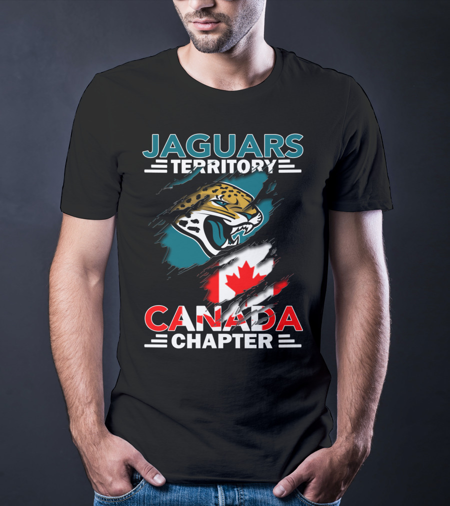 Jaguars Territory Canada Chapter With Jaguar And Canadian Flag Elements T-Shirt