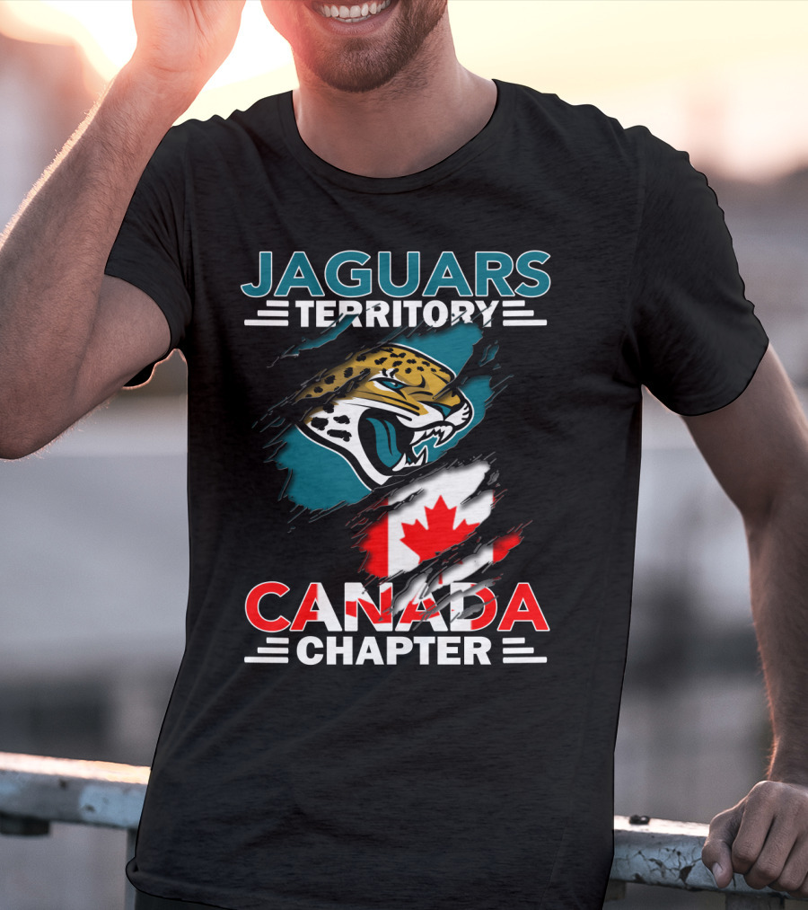 Jaguars Territory Canada Chapter With Jaguar And Canadian Flag Elements T-Shirt