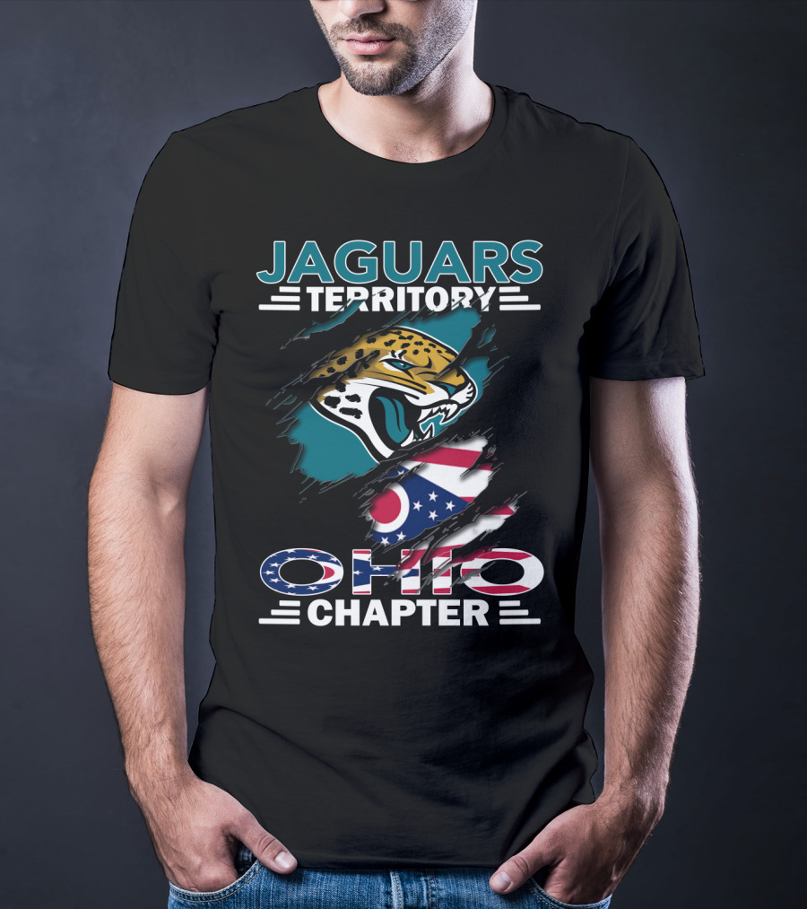 Jaguars Territory Ohio Chapter Jaguars Logo Ohio Flag T-Shirt