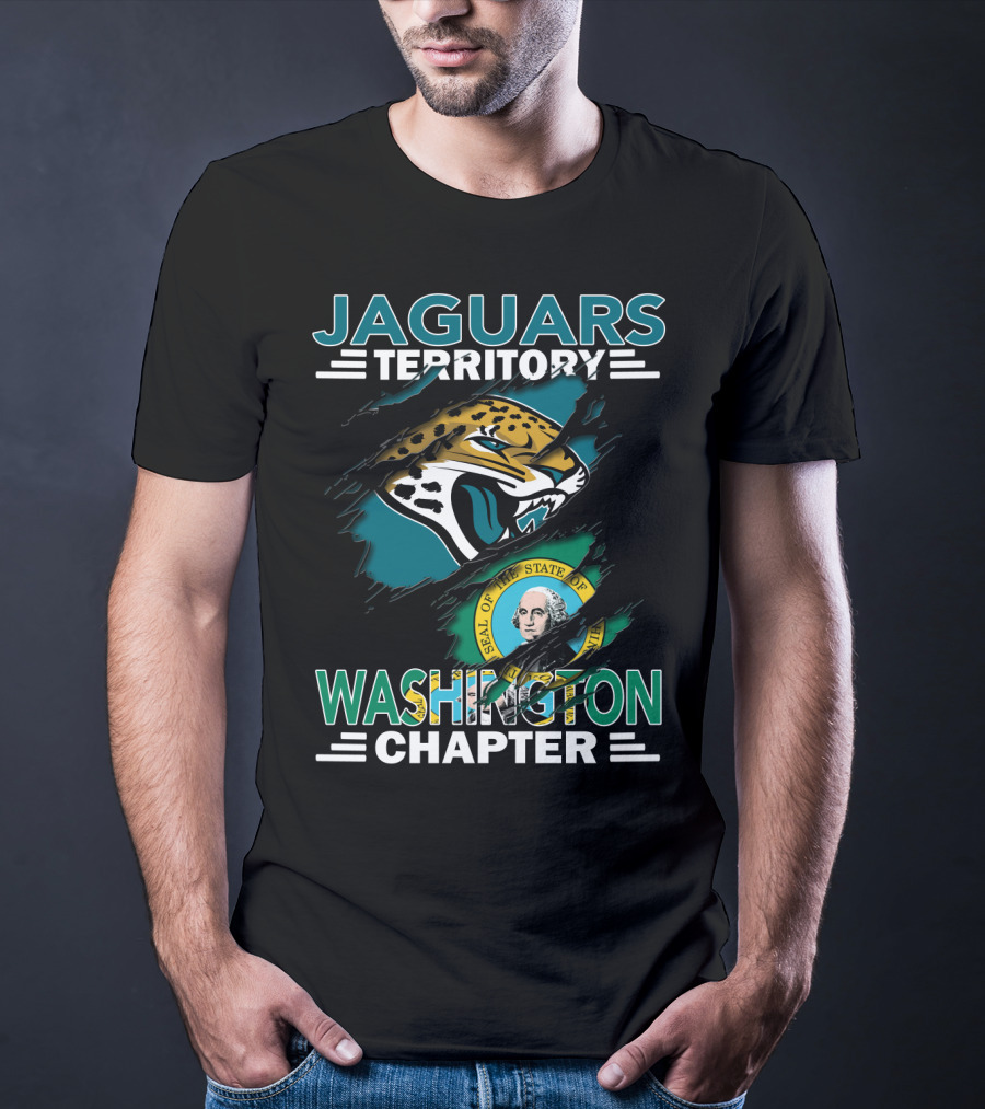 Jaguars Territory Washington Chapter State Seal Emblem T-Shirt