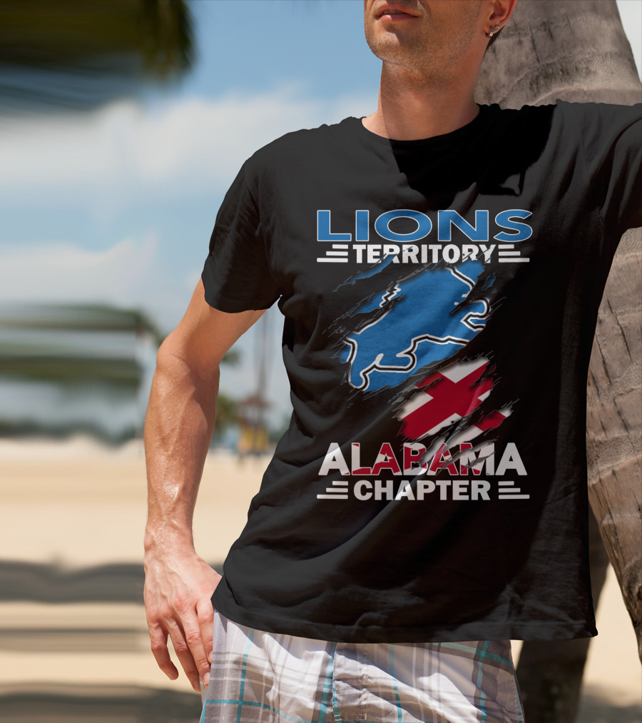 Lions Territory Alabama Chapter Blue And Red T-Shirt