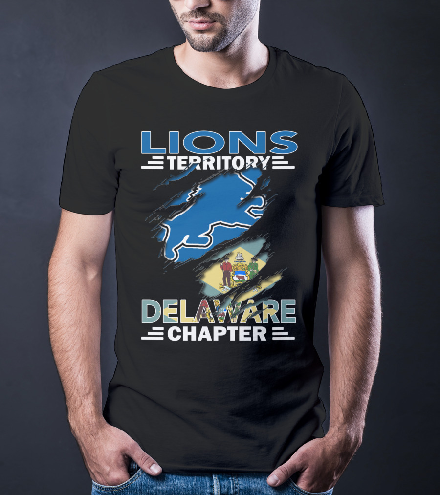 Lions Territory Delaware Chapter State Emblem T-Shirt