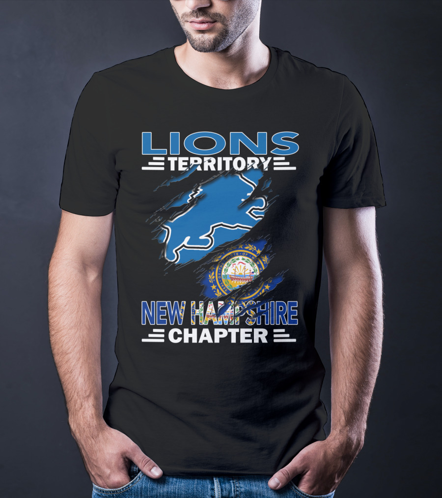 Lions Territory New Hampshire Chapter State Emblem T-Shirt