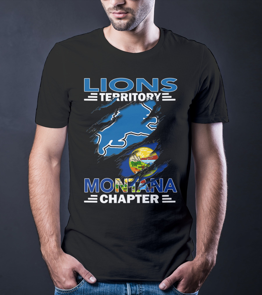 Lions Territory Montana Chapter State Pride Emblem T-Shirt