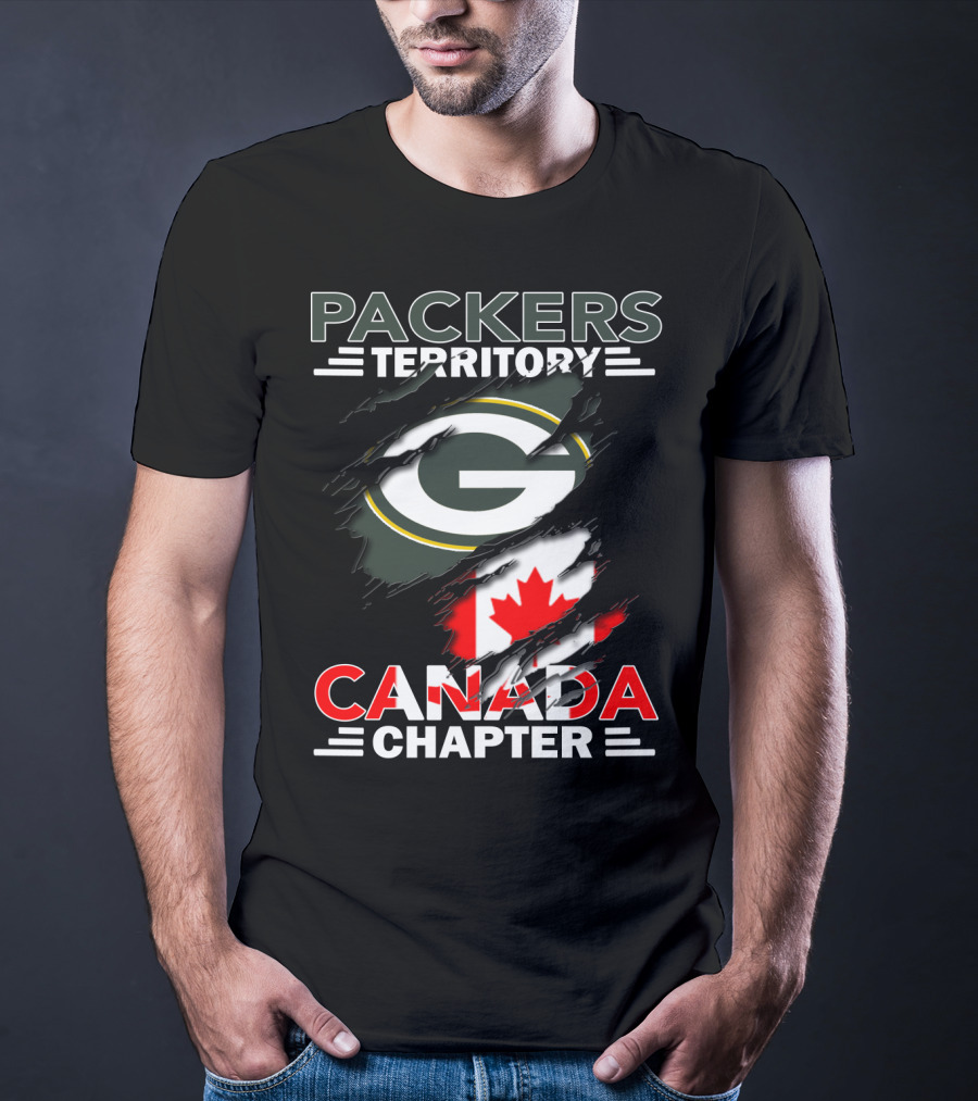Packers Territory Canada Chapter G Logo With Canadian Flag Elements T-Shirt