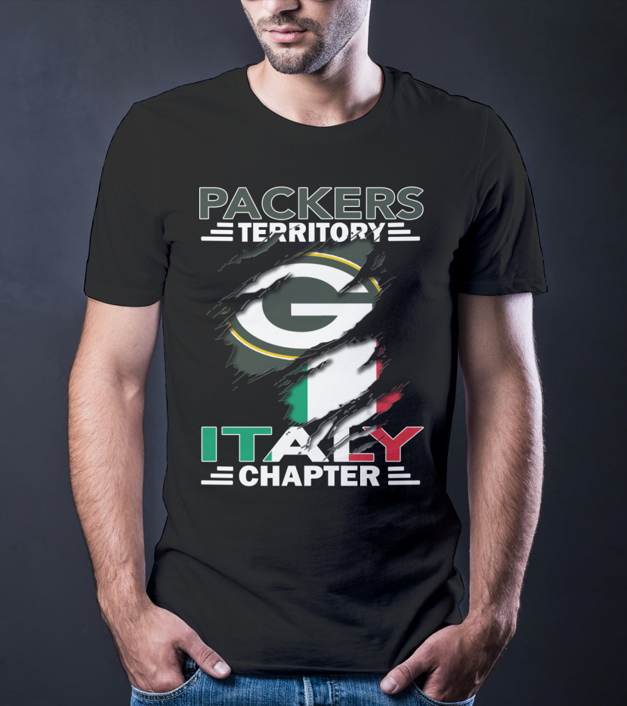 Packers Territory Italy Chapter Green Bay Packers Italian Fan Club T-Shirt