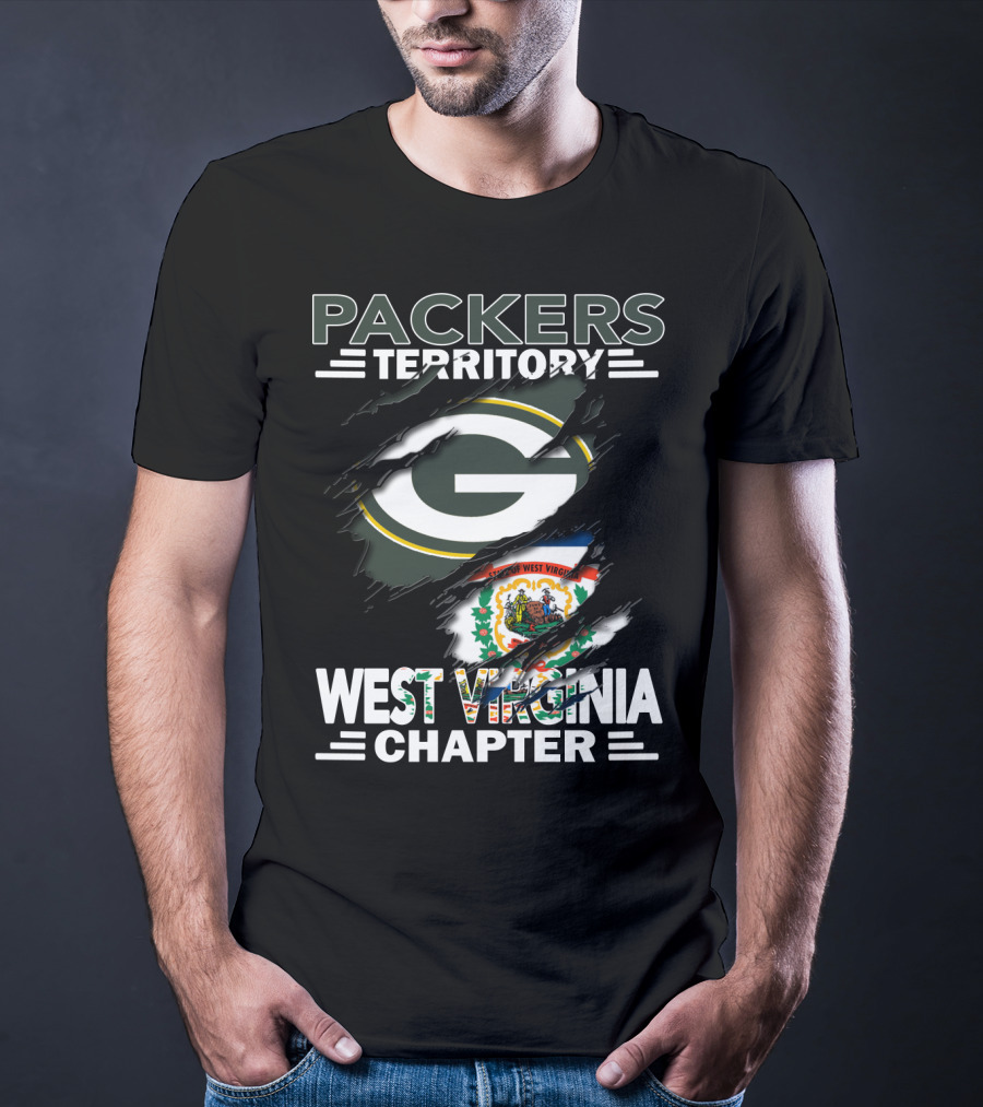 Packers Territory West Virginia Chapter Green Bay Packers Logo West Virginia Emblem T-Shirt