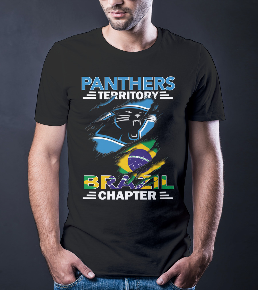 Panthers Territory Brazil Chapter Flag And Panther T-Shirt