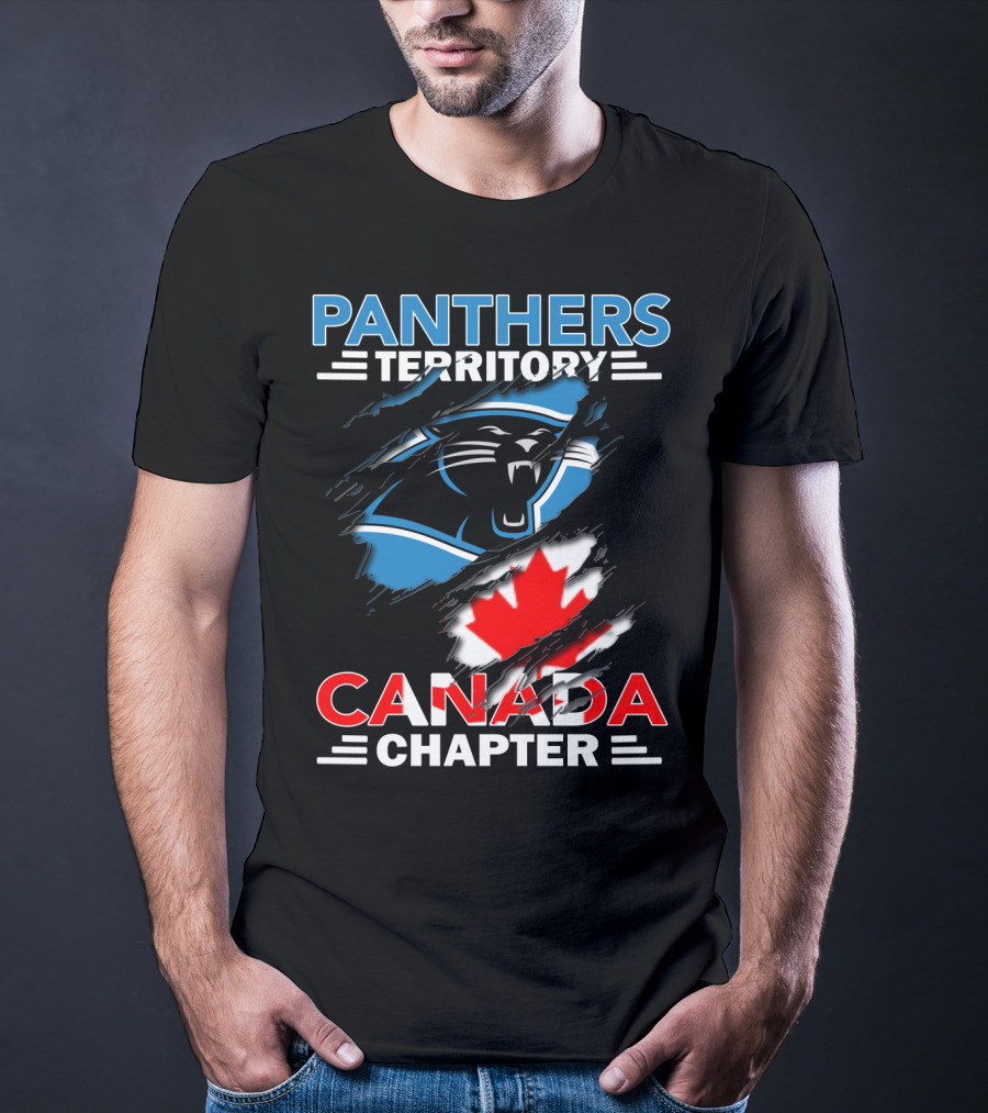 Panthers Territory Canada Chapter Canadian Flag Logo Integration T-Shirt