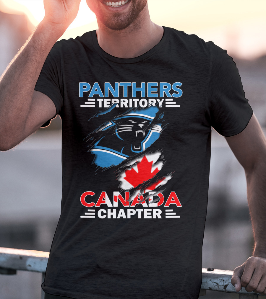 Panthers Territory Canada Chapter Canadian Flag Logo Integration T-Shirt