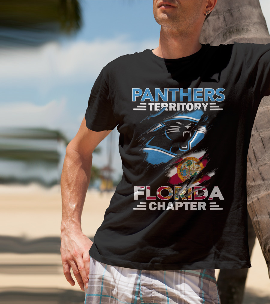 Panthers Territory Florida Chapter Logo With State Flag Elements T-Shirt
