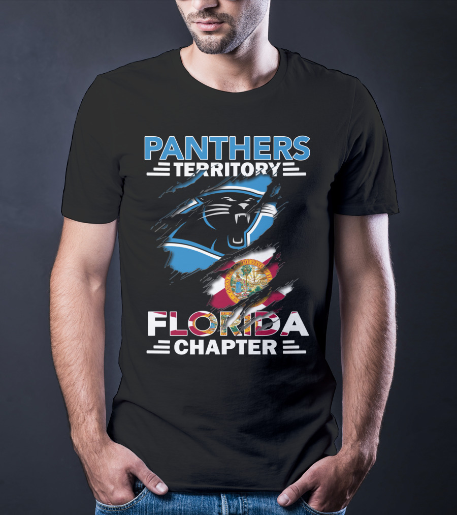 Panthers Territory Florida Chapter Logo With State Flag Elements T-Shirt