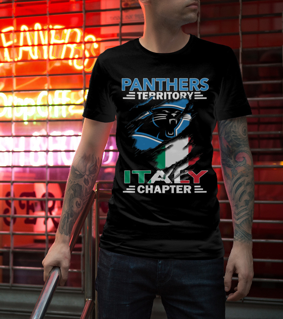 Panthers Territory Italy Chapter Flag-Themed T-Shirt