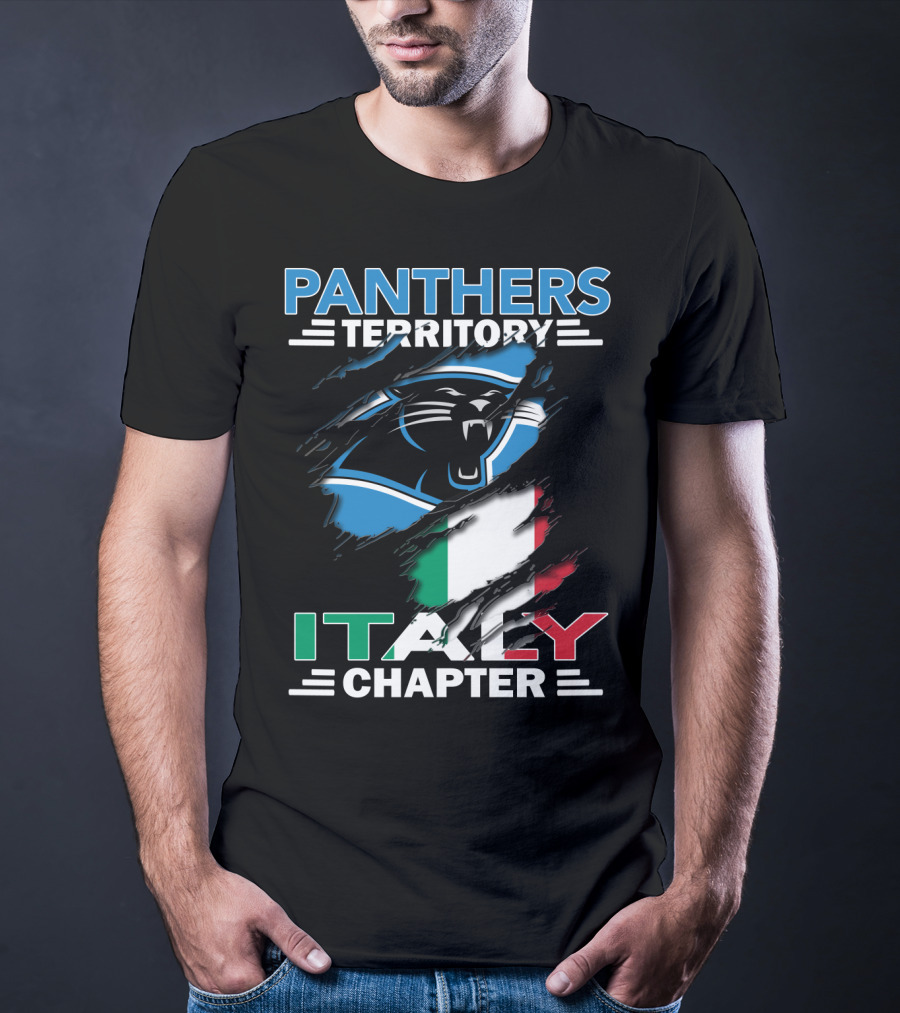 Panthers Territory Italy Chapter Flag-Themed T-Shirt