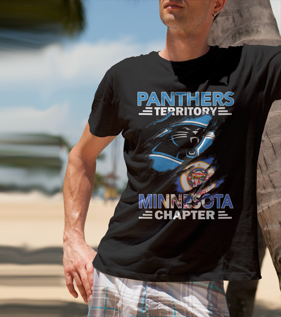 Panthers Territory Minnesota Chapter Flag And Logo Combination T-Shirt